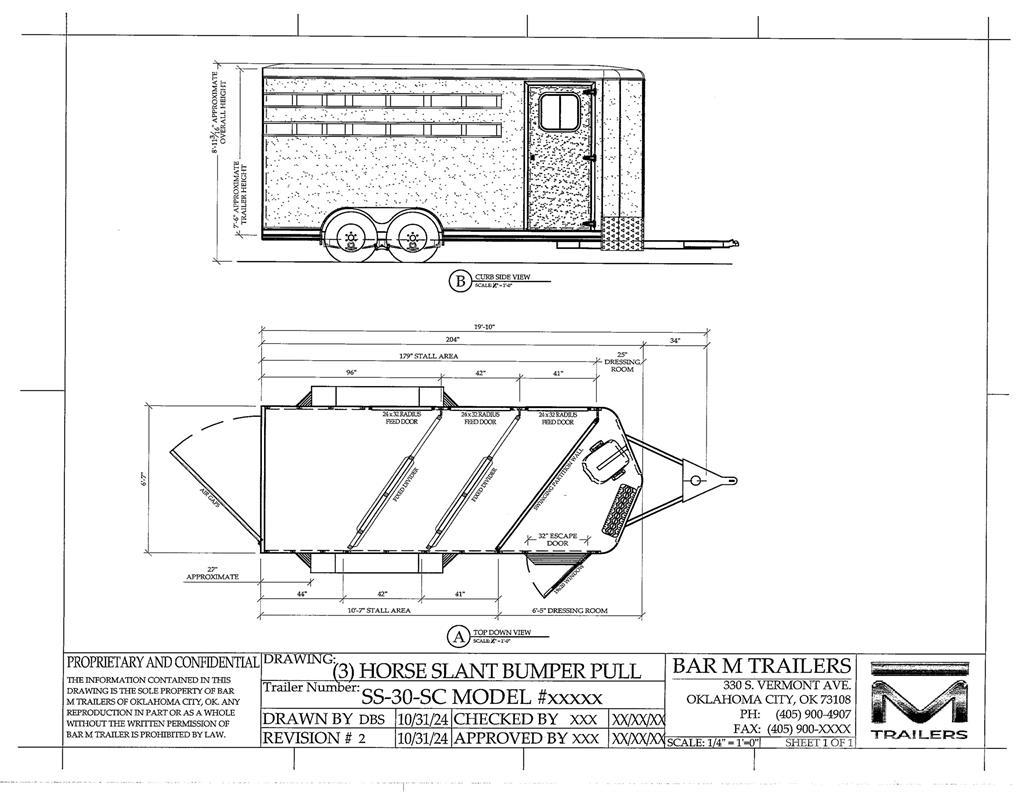 BAR-M SS-20-SC Livestock carrying trailers