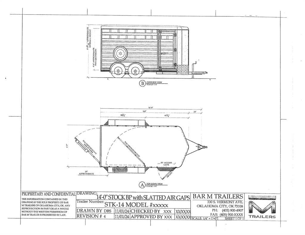 BAR-M STK-14 Livestock carrying trailers