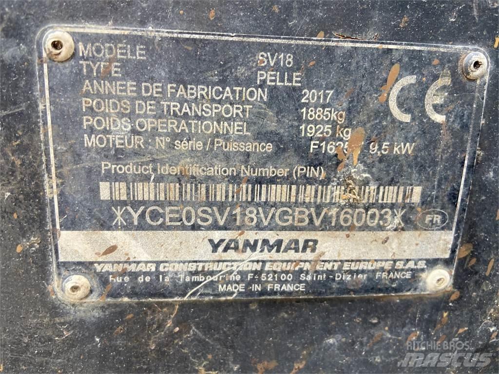 Yanmar SV18 Mini excavators < 7t