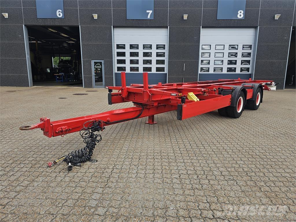 Krone 2 Aksl. Kærre Containerframe/Skiploader trailers
