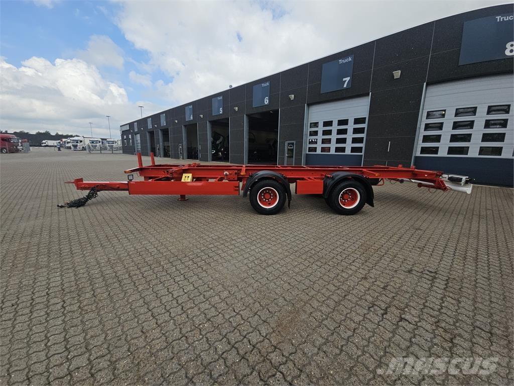 Krone 2 Aksl. Kærre Containerframe/Skiploader trailers