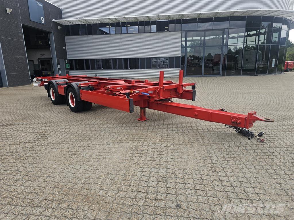Krone 2 Aksl. Kærre Containerframe/Skiploader trailers