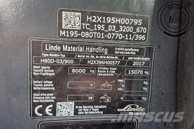 Linde H80D-03/900 Diesel trucks