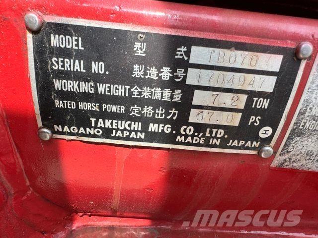 Takeuchi TB070 Mini excavators < 7t