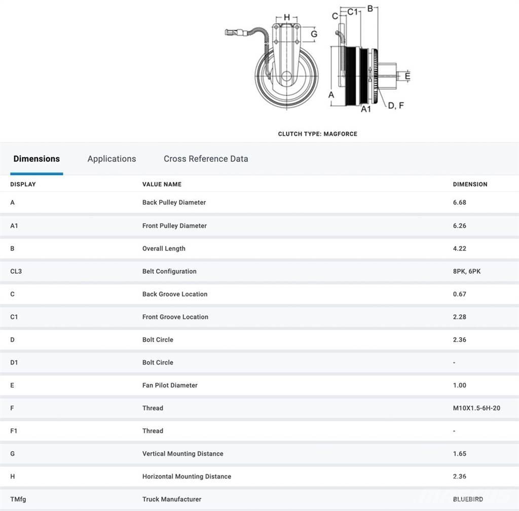 CAT 3126 Other components