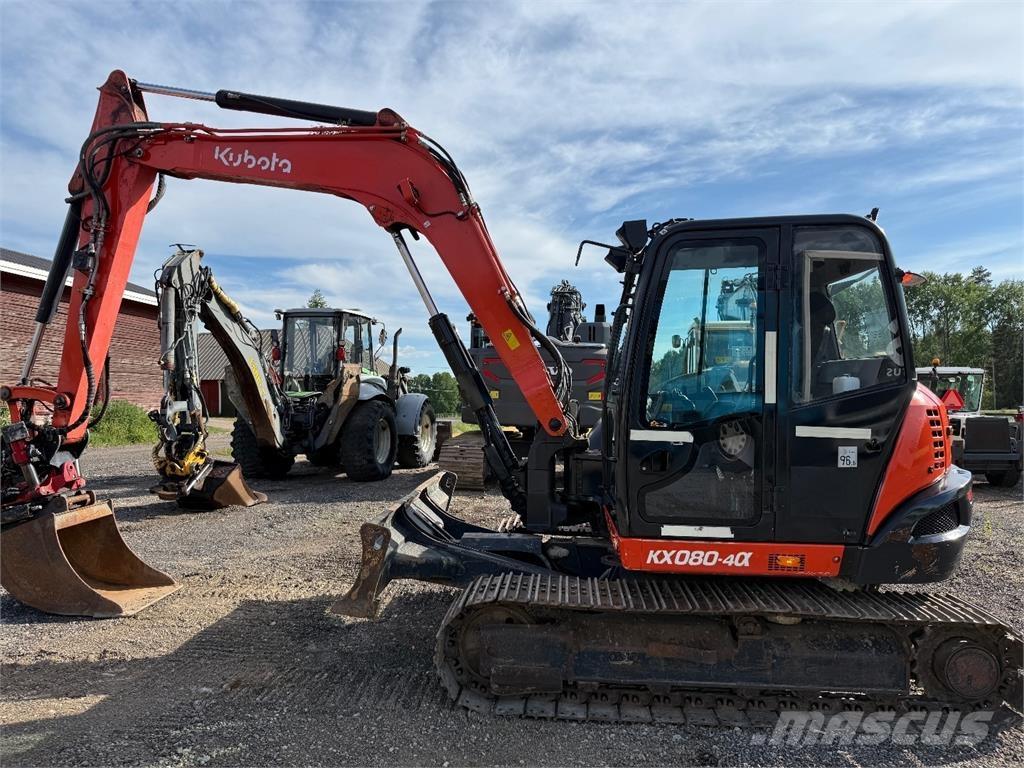 Kubota KX080-4 Midi excavators  7t - 12t