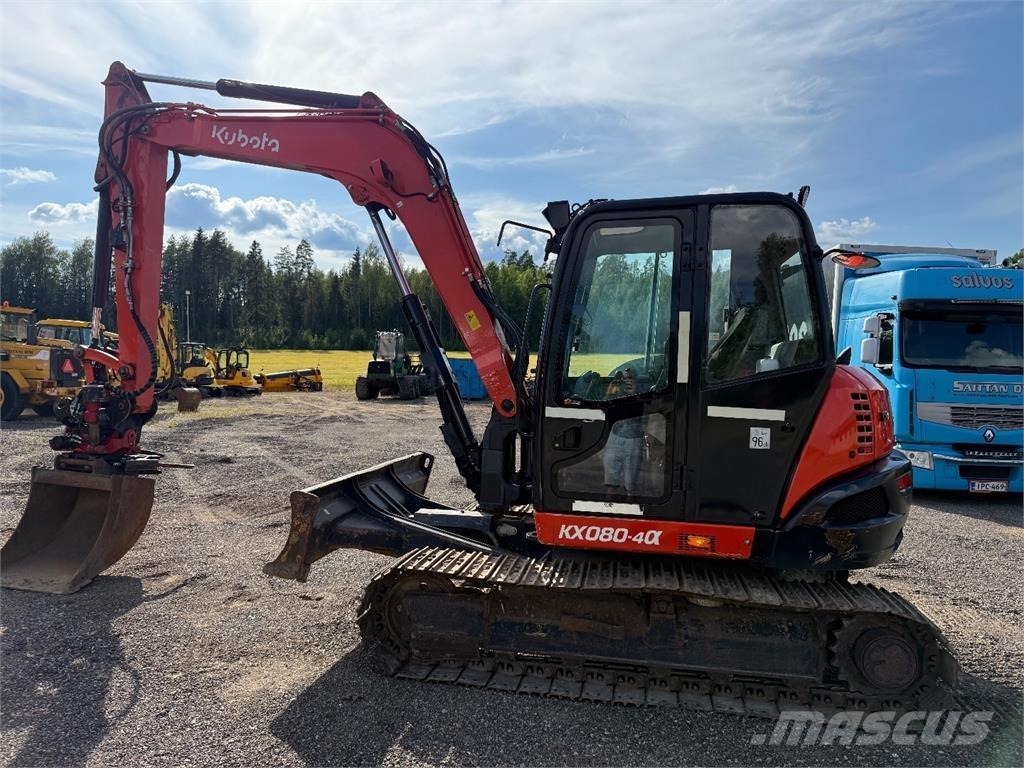 Kubota KX080-4 Midi excavators  7t - 12t