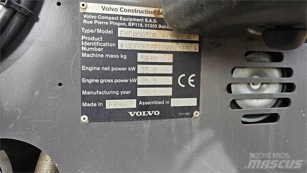 Volvo ECR 58 F Mini excavators < 7t