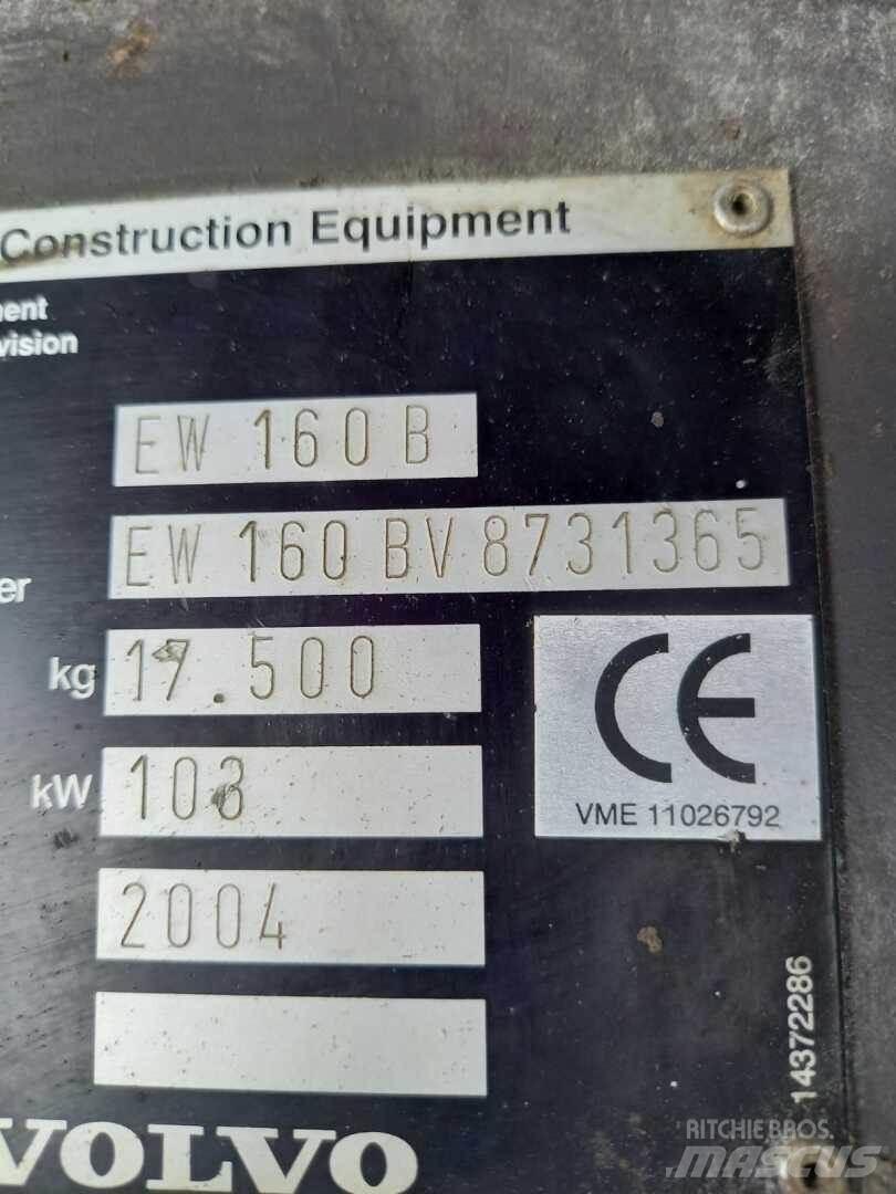 Volvo EW 160 B Crawler excavators