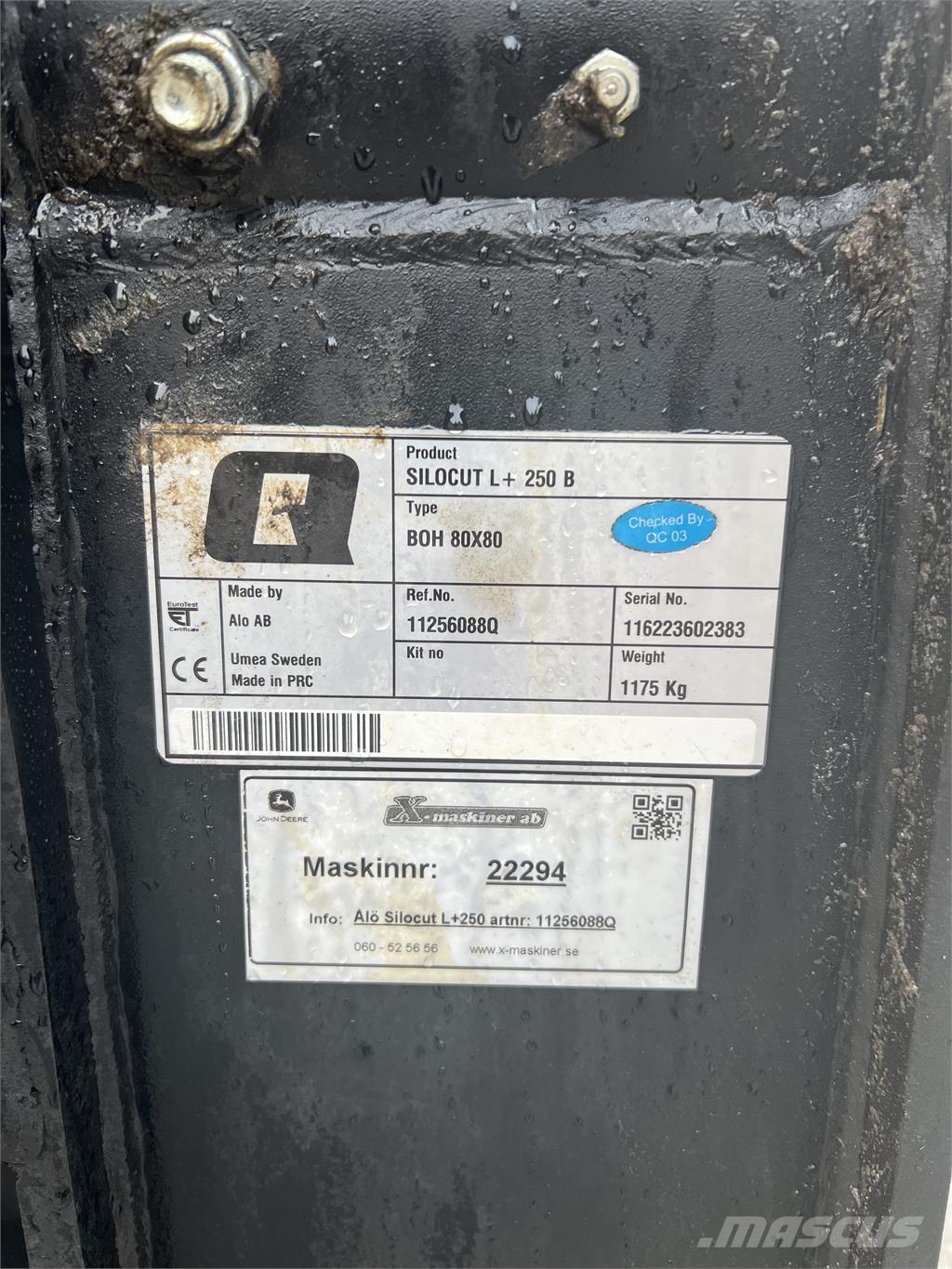 Ålö Silocut L+ 250 Other components