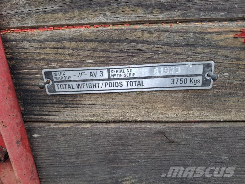 JF AV 3 GÖDSELVAGN All purpose trailer