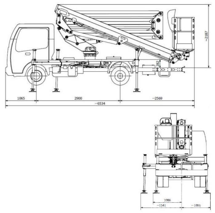 Safi SCA 23 HE Truck mounted aerial platforms