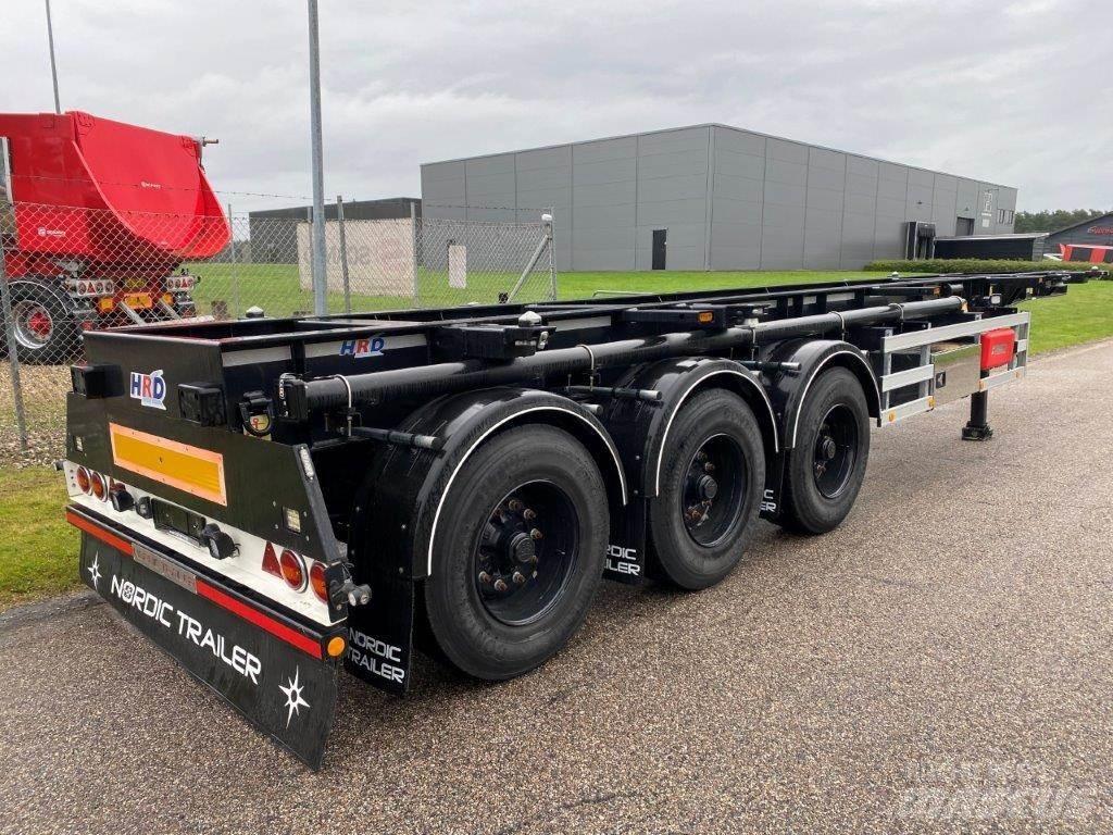 HRD 3-aks 20 + 30 ADR Containerframe/Skiploader semi-trailers