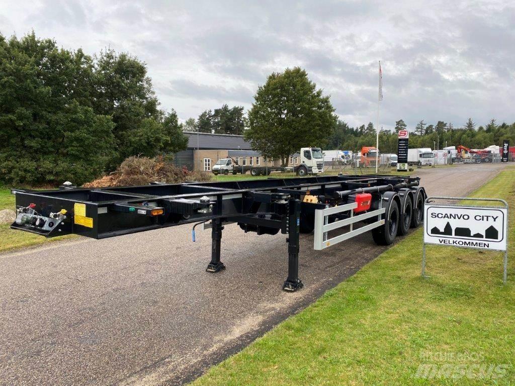HRD 3-aks 20 + 30 ADR Containerframe/Skiploader semi-trailers
