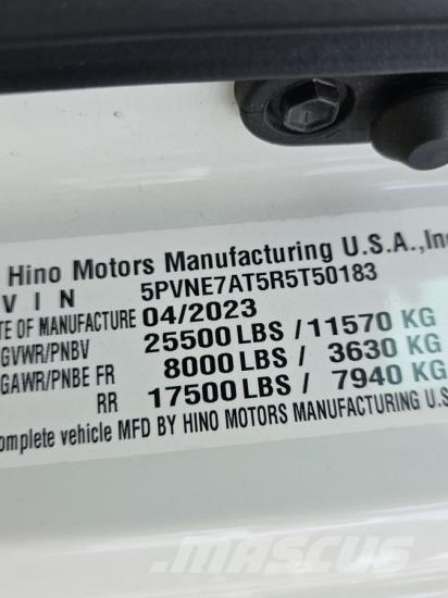 Hino L6 Van Body Trucks