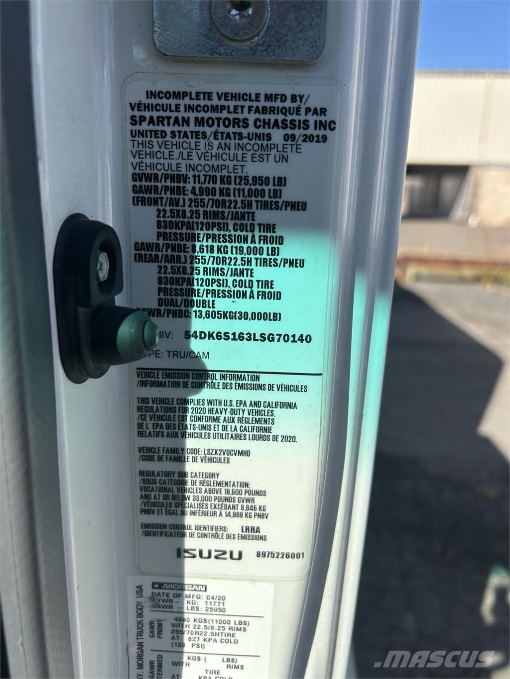 Isuzu FTR Van Body Trucks