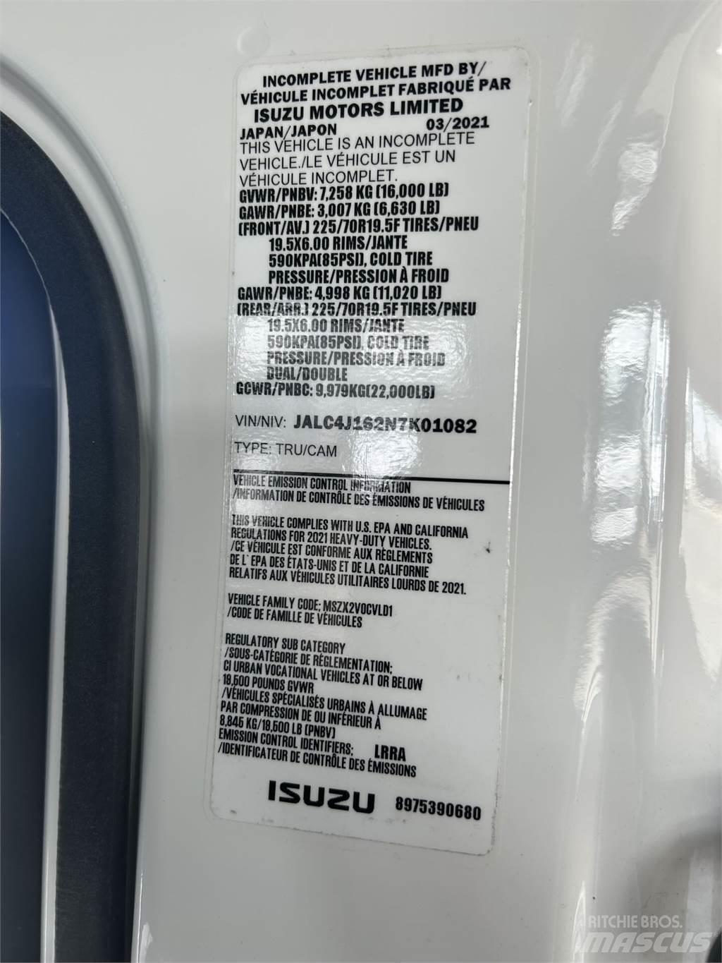 Isuzu NPR XD DC Van Body Trucks