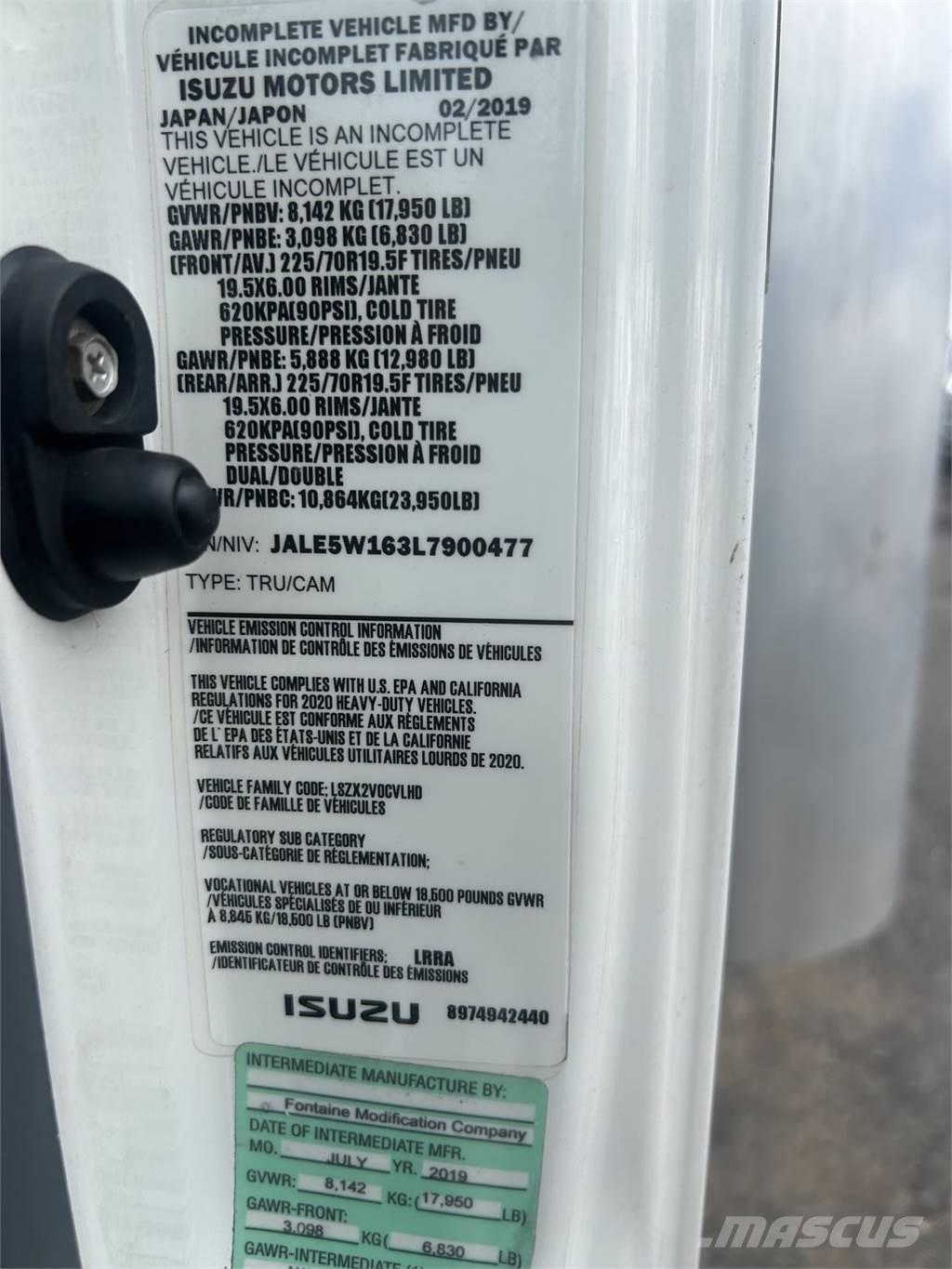 Isuzu NQR Van Body Trucks