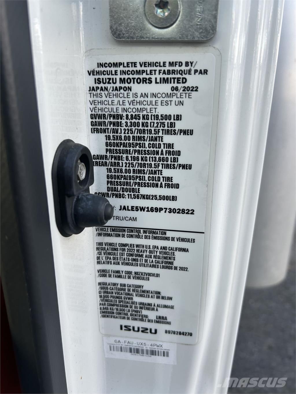 Isuzu NRR Van Body Trucks