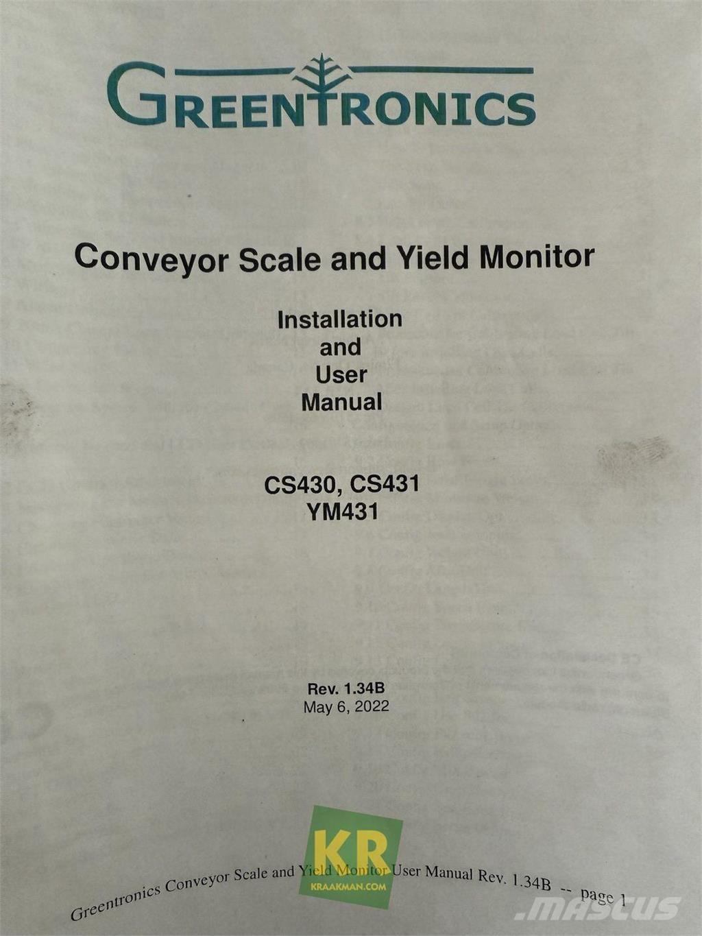  Overige onderdelen Other farming machines