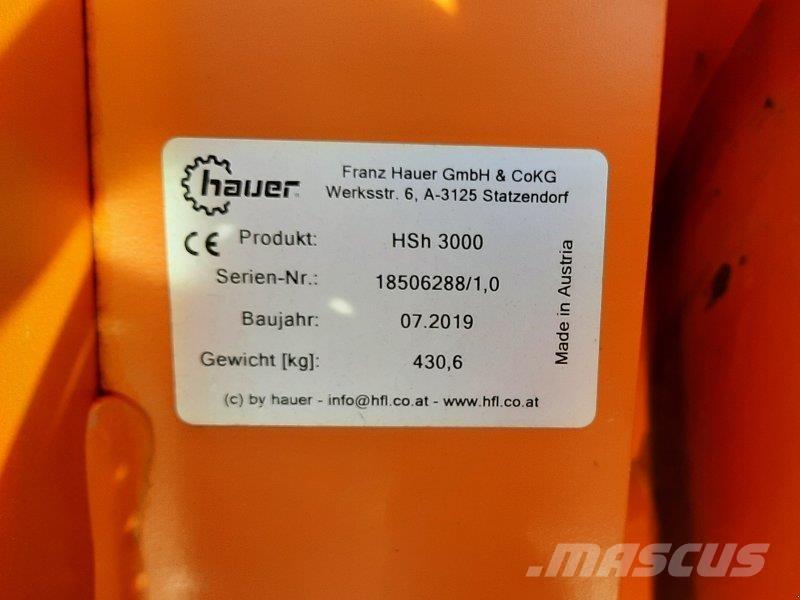 Hauer HSH 3000 Snow blades and plows