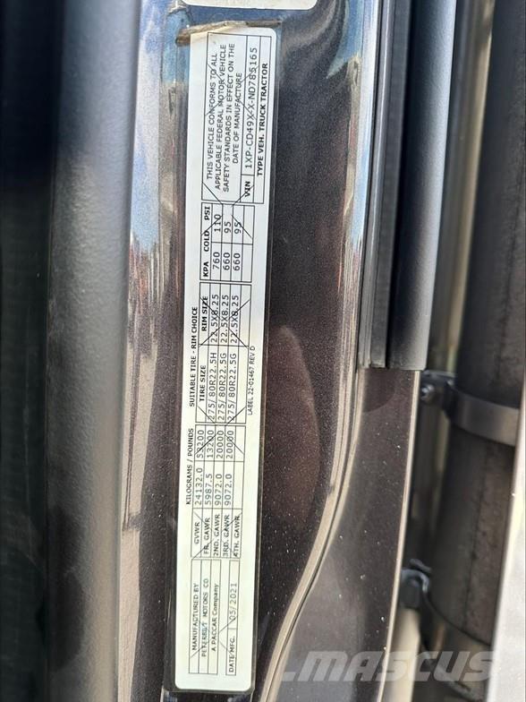 Peterbilt 567 Truck Tractor Units