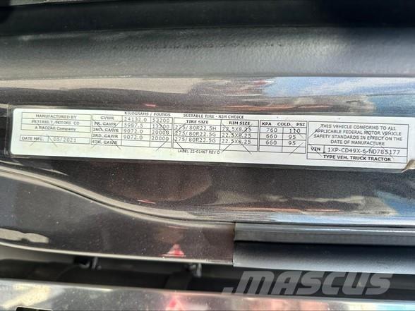 Peterbilt 567 Truck Tractor Units