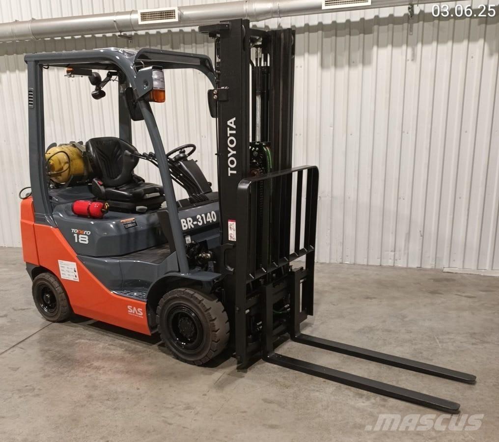 Toyota 02-8FGF18 LPG trucks