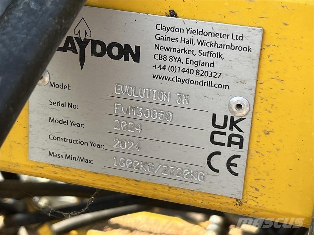 Claydon 3M EVO Other farming machines