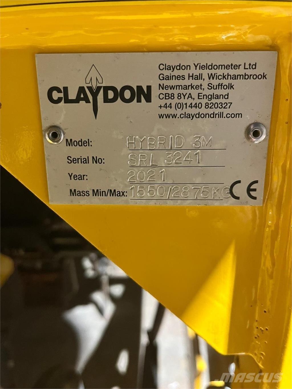 Claydon 3M HYBRID Other farming machines