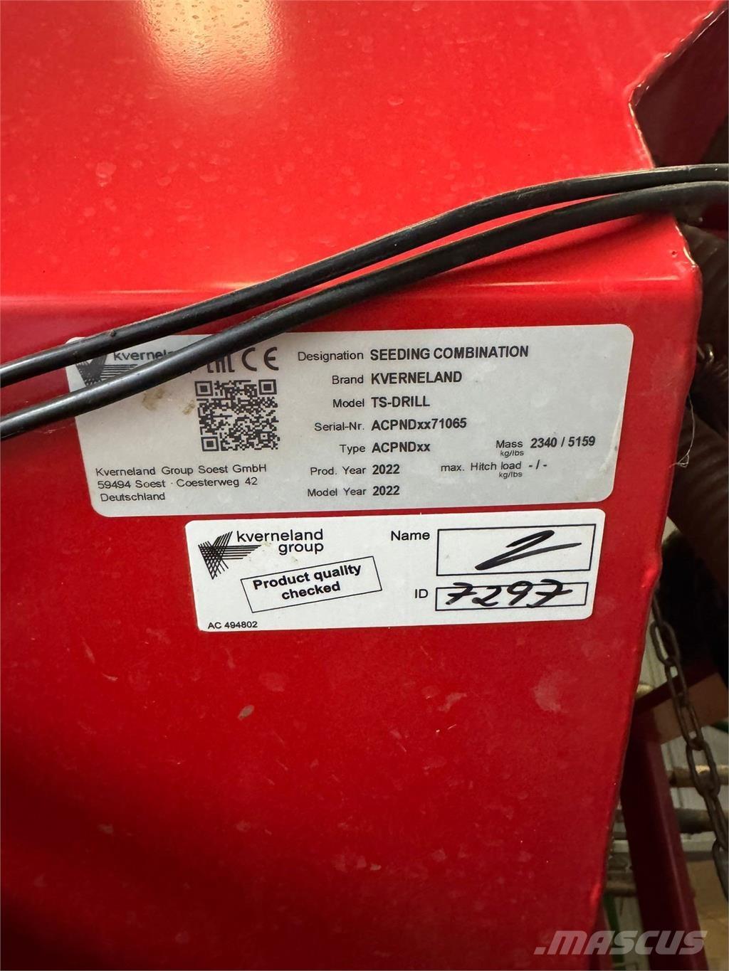 Kverneland 4.8M Other farming machines