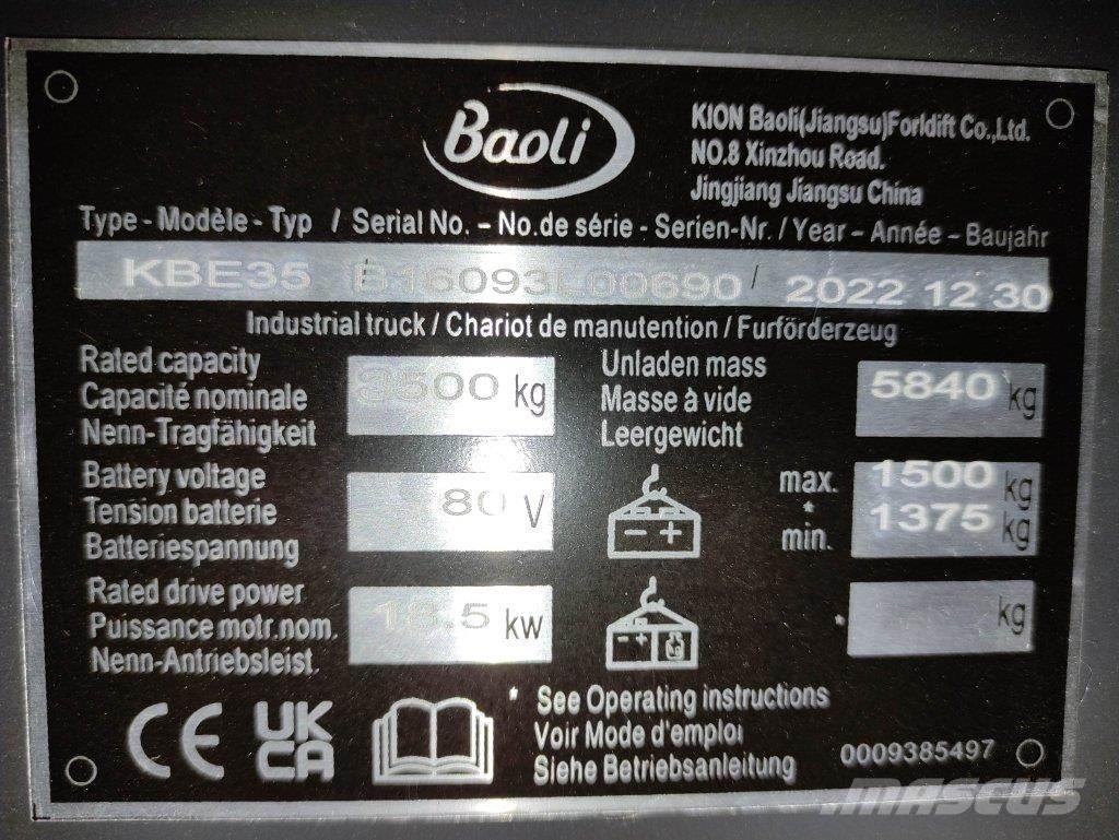 Baoli KBE35 Electric forklift trucks