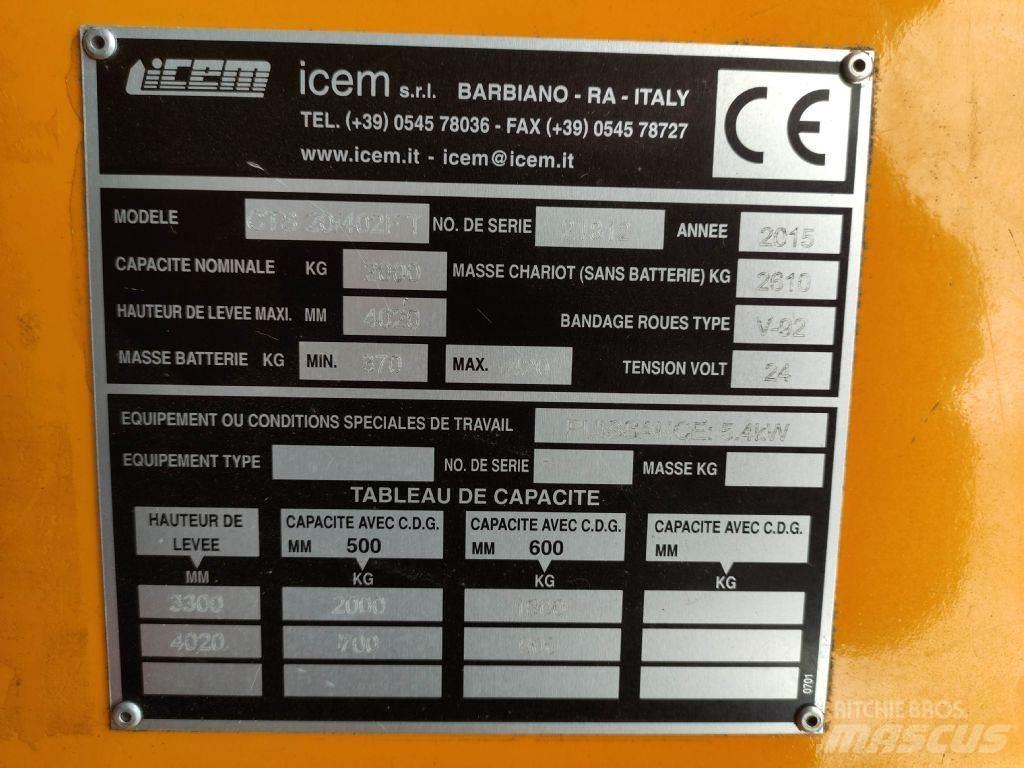 Icem CTS20/402 FT Reach truck