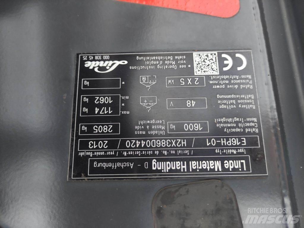 Linde E16PH-01-386 Electric forklift trucks