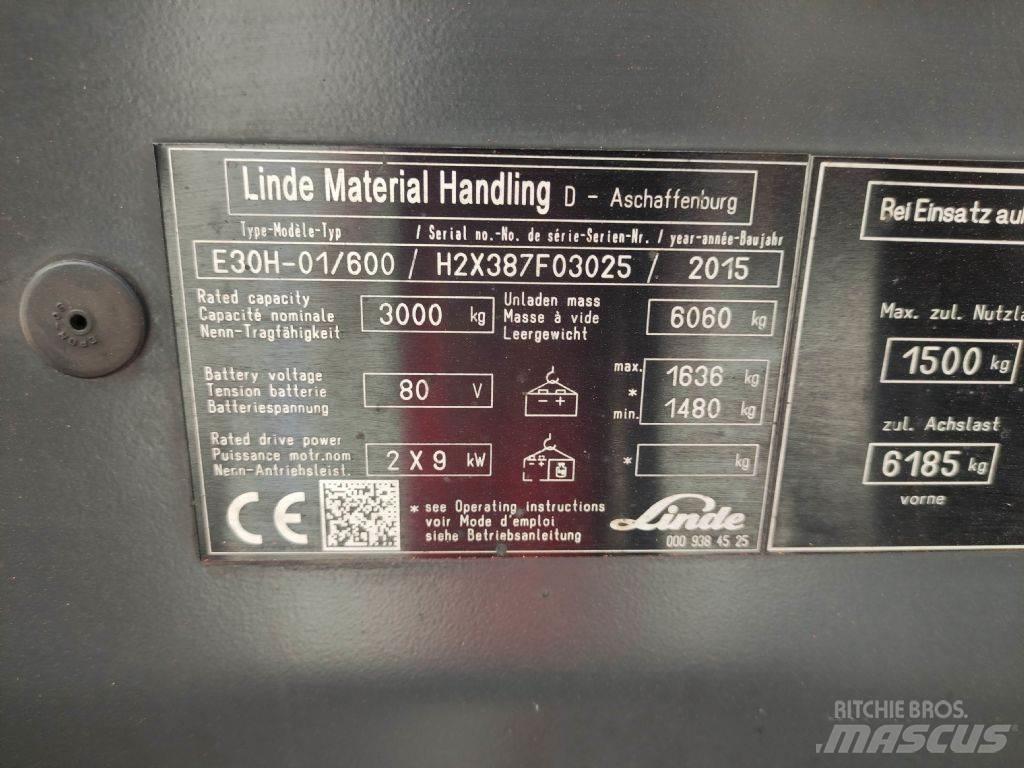 Linde E30H-01-600-387 Electric forklift trucks