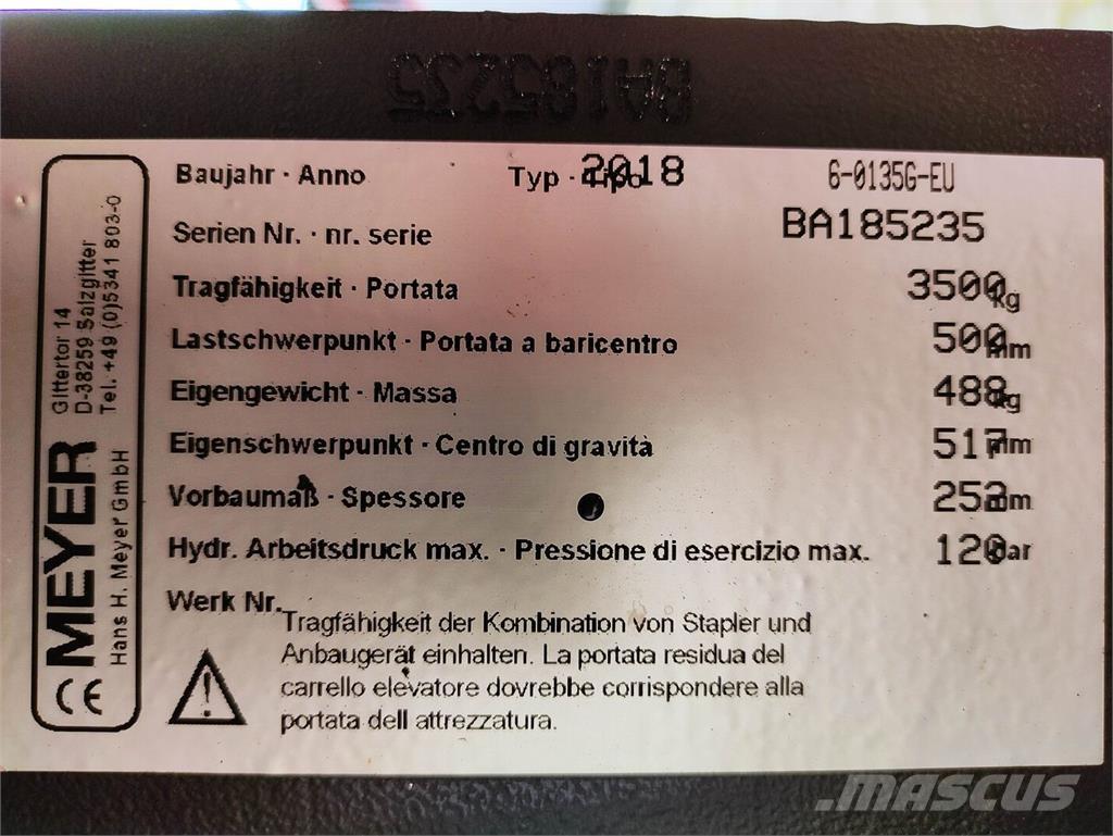 Meyer 6-0135G-EU Bale clamps