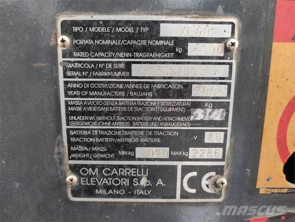 Om-Pimespo XE40 Electric forklift trucks