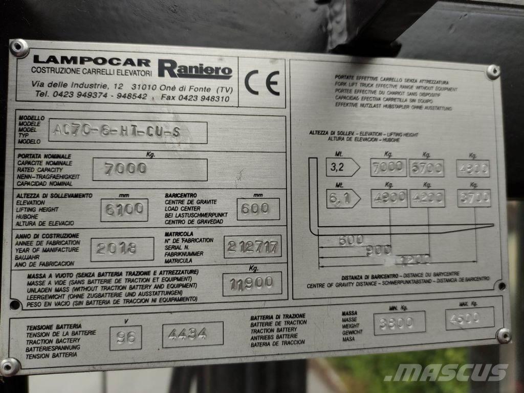 Raniero AC70-6-HT-CU-S Electric forklift trucks