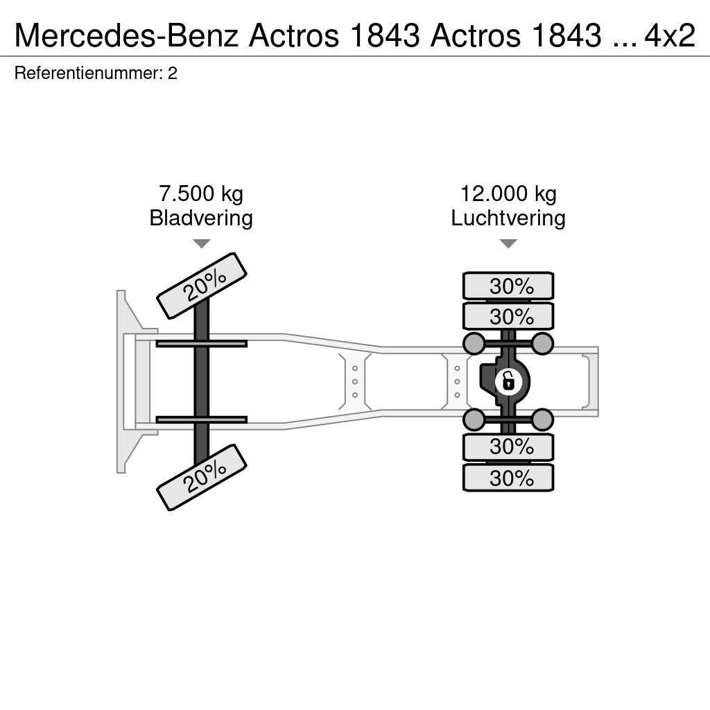 Mercedes-Benz Actros 1843 Actros 1843 ADR 4x2 RETARDER Truck Tractor Units