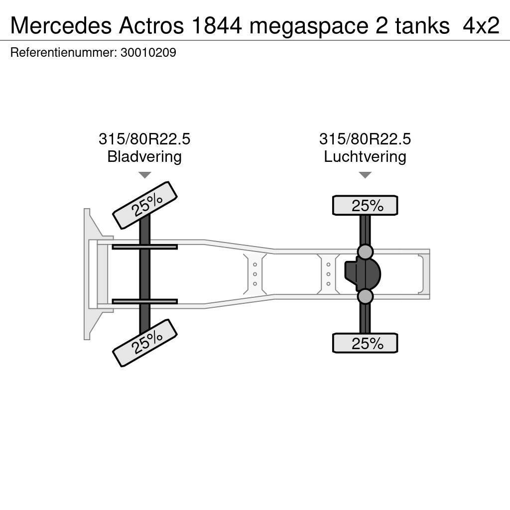 Mercedes-Benz Actros 1844 megaspace 2 tanks Truck Tractor Units