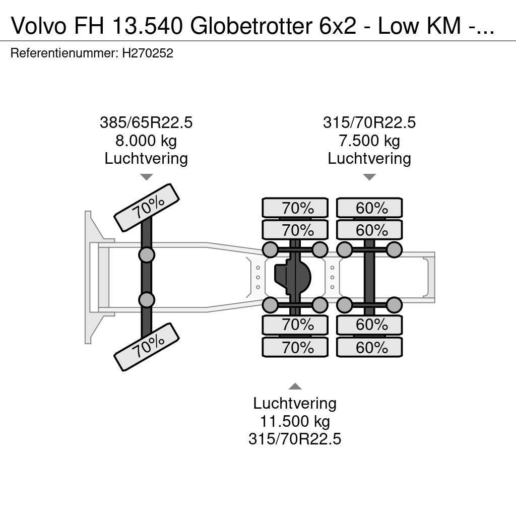Volvo FH 13.540 Globetrotter 6x2 - Low KM - Retarder - L Truck Tractor Units