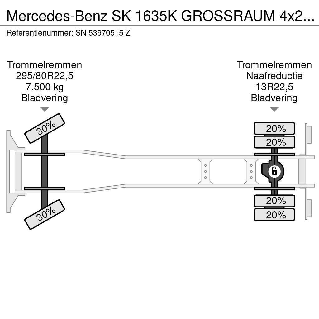 Mercedes-Benz SK 1635K GROSSRAUM 4x2 FULL STEEL CHASSIS (ZF MANU Flatbed/Dropside trucks