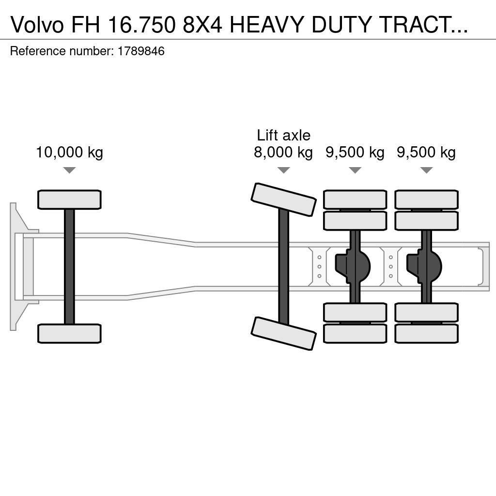 Volvo FH 16.750 8X4 HEAVY DUTY TRACTOR/SZM/TREKKER Truck Tractor Units