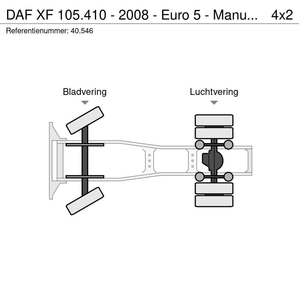 DAF XF 105.410 - 2008 - Euro 5 - Manual ZF - Retarder Truck Tractor Units