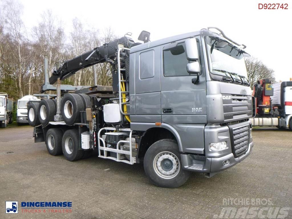DAF XF 105.510 6x4 + Loglift F281S83 crane / timber tr Truck Tractor Units