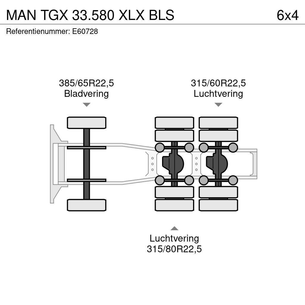 MAN TGX 33.580 XLX BLS Truck Tractor Units