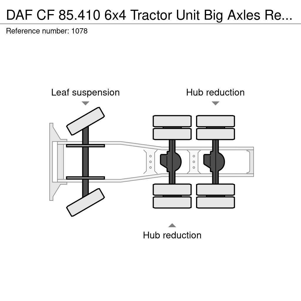 DAF CF 85.410 6x4 Tractor Unit Big Axles Retarder Good Truck Tractor Units