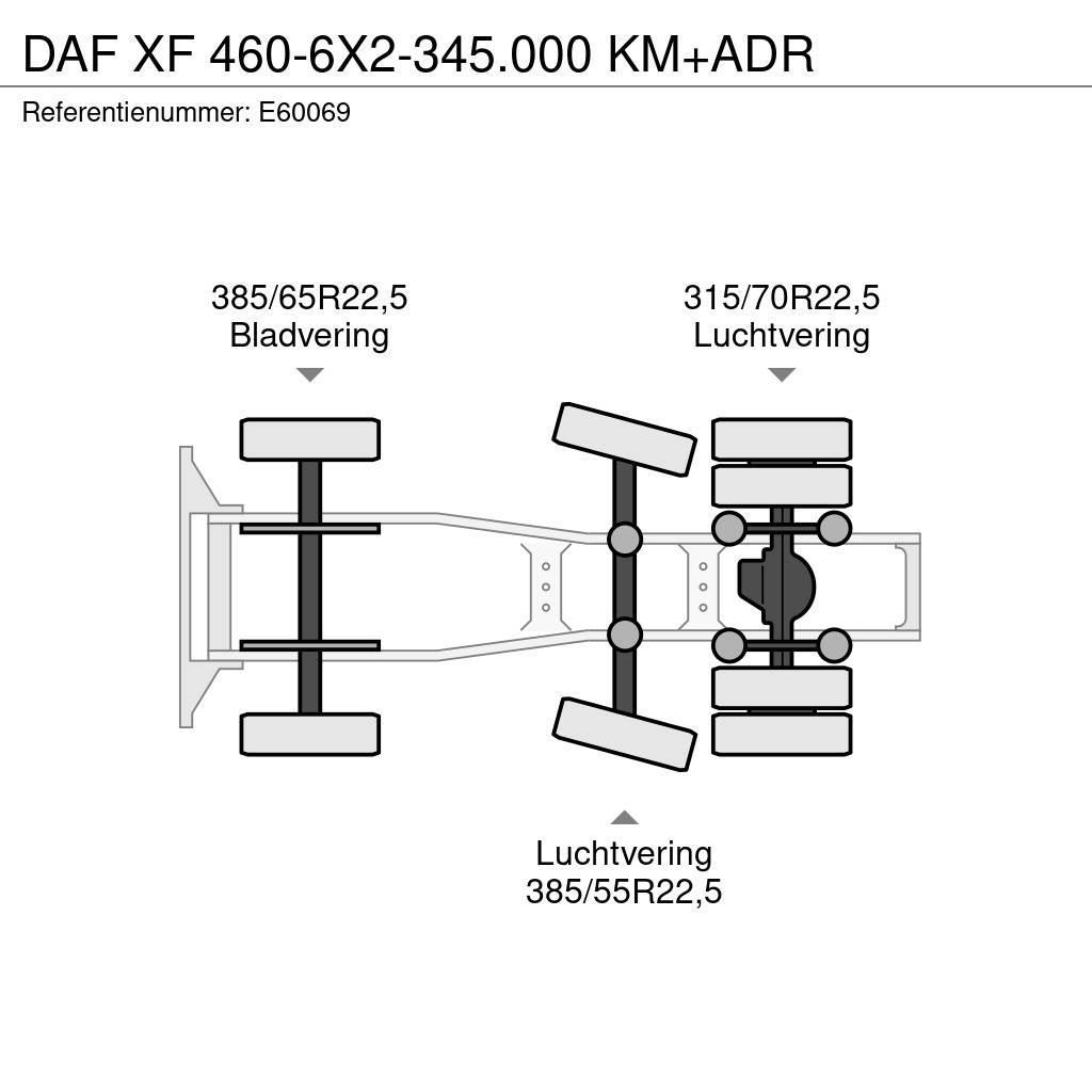 DAF XF 460-6X2-345.000 KM+ADR Truck Tractor Units