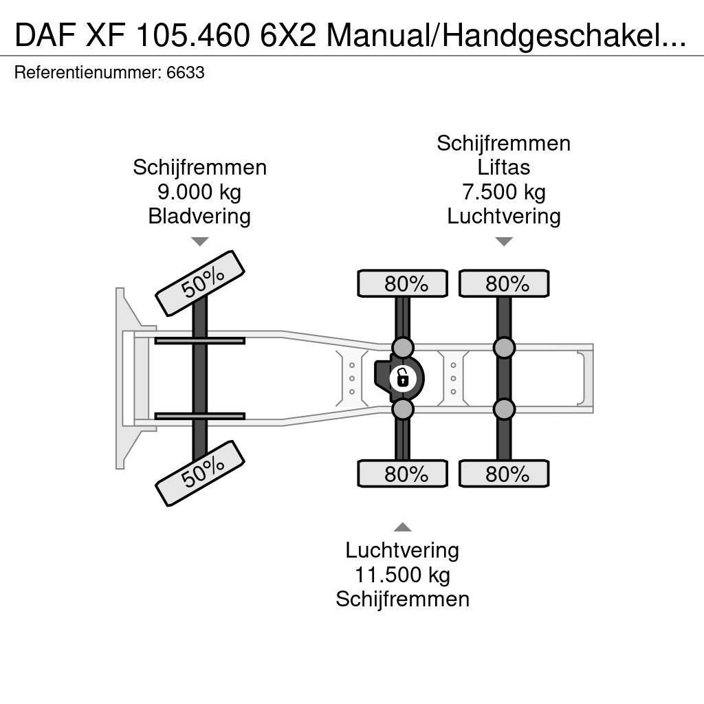 DAF XF 105.460 6X2 Manual/Handgeschakeld 25 ton NCH Sy Truck Tractor Units
