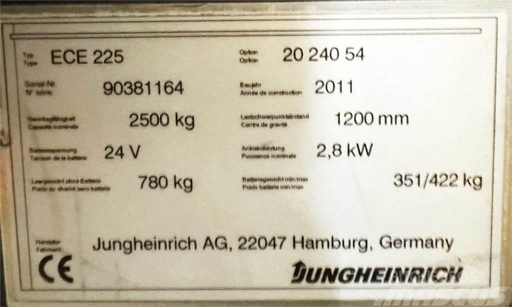 Jungheinrich ECE 225 - 2.400 MM GABELN - 2 EUROPALETTEN Mini excavators < 7t
